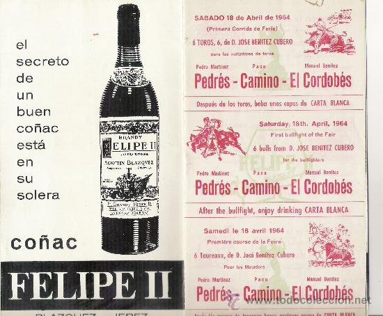 Carteles toros: REVISTA ABIERTA,PAGINA 1 CORRIDA DEL SABADO 18 ABRIL 1964 - Foto 2