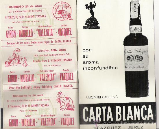 Carteles toros: ULTIMA PAGINA CORRIDA DEL DOMINGO 26 DE ABRIL 1964 - Foto 6