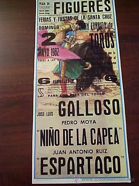 Carteles toros: CARTEL DE TOROS FIGUERES 1982 - Foto 1
