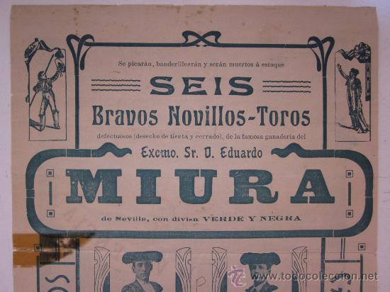 Carteles toros: CARTEL TOROS - VALENCIA - ABRIL DE 1908 - Foto 7