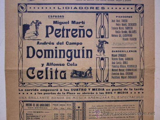 Carteles toros: CARTEL TOROS - VALENCIA - JUNIO DE 1911 - Foto 8