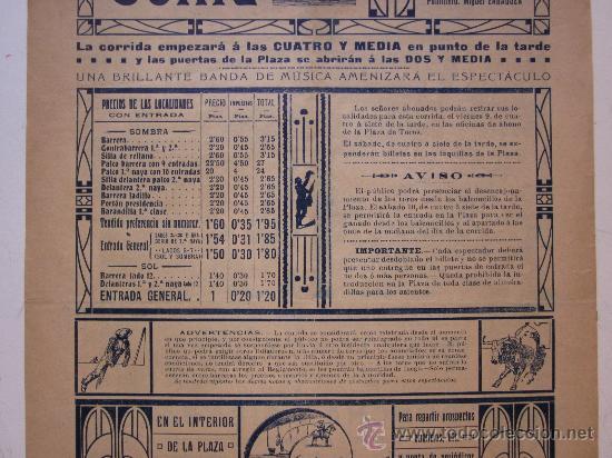 Carteles toros: CARTEL TOROS - VALENCIA - JUNIO DE 1911 - Foto 9