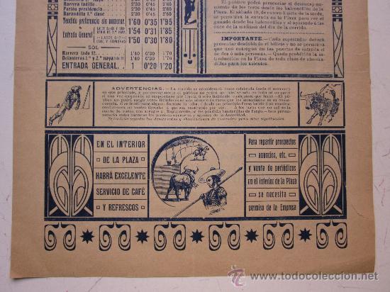 Carteles toros: CARTEL TOROS - VALENCIA - JUNIO DE 1911 - Foto 10