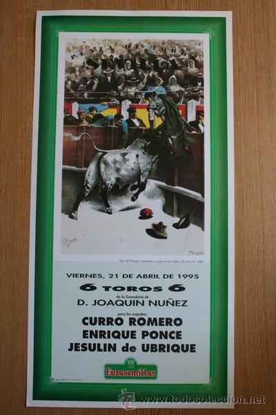 Carteles toros: Cartel de toros de Sevilla. 1995. - Foto 1