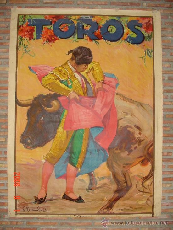 Carteles toros: TORO Y TORERO.006 - Foto 1