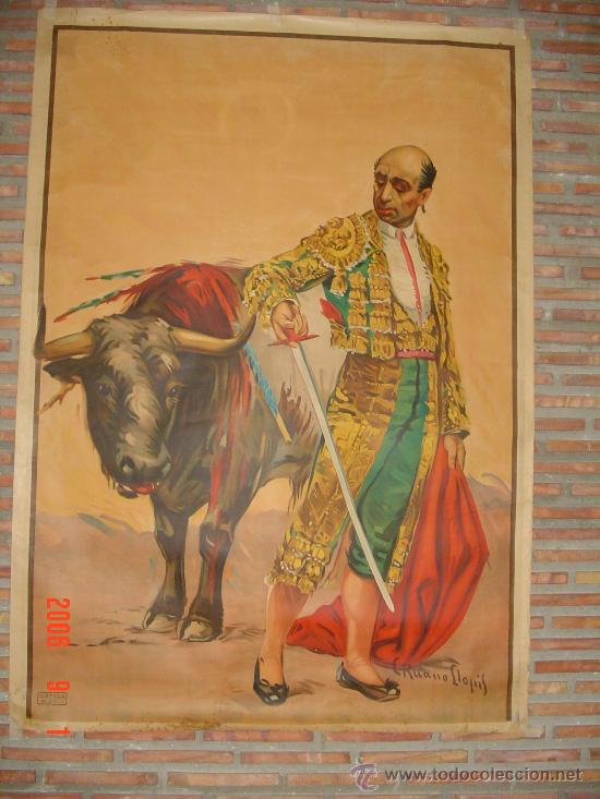 Carteles toros: RAFAEL EL GALLO Y TORO.011 - Foto 1