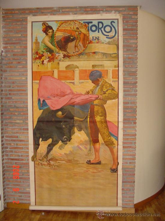 Carteles toros: MUJER,TORO Y TORERO.016 - Foto 1