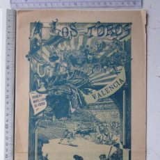 Carteles Toros: CARTEL TOROS VALENCIA - 15 DE MARZO DE 1914 - IMP. LIT. ORTEGA - EMILIO PORSET