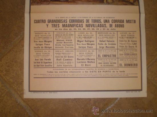 Carteles toros: CARTEL DE TOROS VALENCIA 1989 - Foto 2
