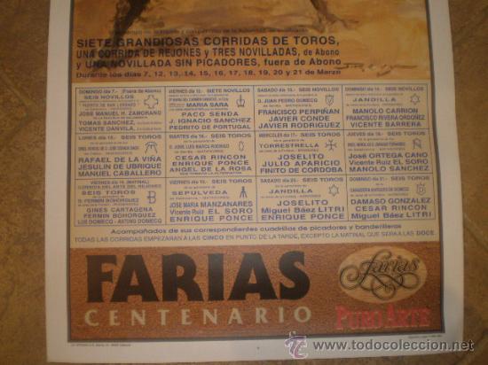 Carteles toros: CARTEL DE TOROS - VALENCIA 1993 - Foto 2