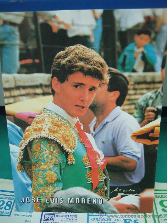 Carteles toros: Tarjeta JOSE LUIS MORENO - Foto 1