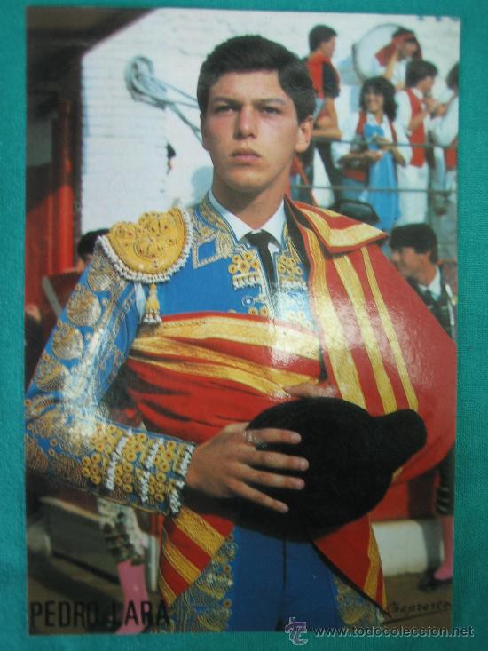 Carteles toros: Tarjeta PEDRO LARA - Foto 1