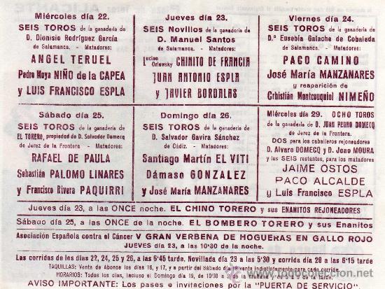 Carteles toros: programa de toros de alicante junio 1977 - Foto 2