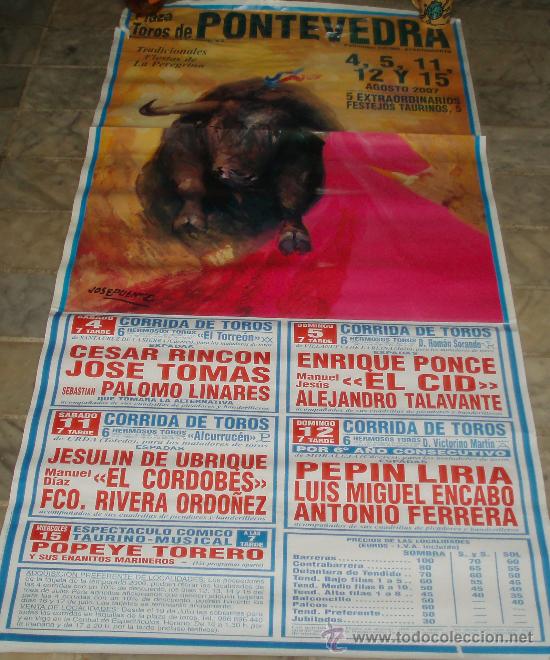 Carteles toros: plaza de toros de Pontevedra a&ntilde;o 2007 - Foto 1