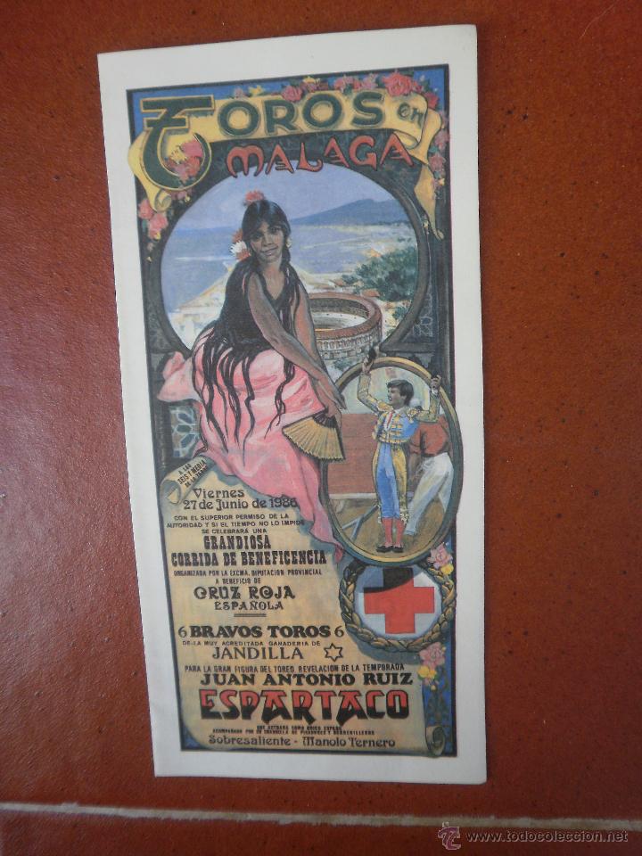 Carteles toros: Folleto- cartel de mano. - Foto 1