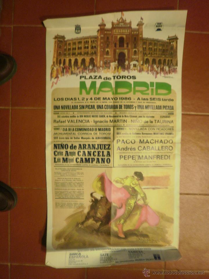 Carteles toros: Cartel Madrid 1986 - Foto 1