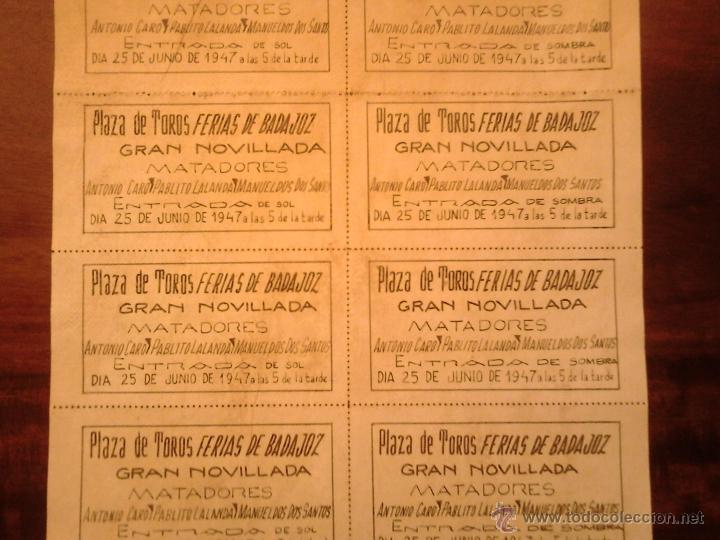 Carteles toros: Cartel de toros de Badajoz 1947 - Foto 2