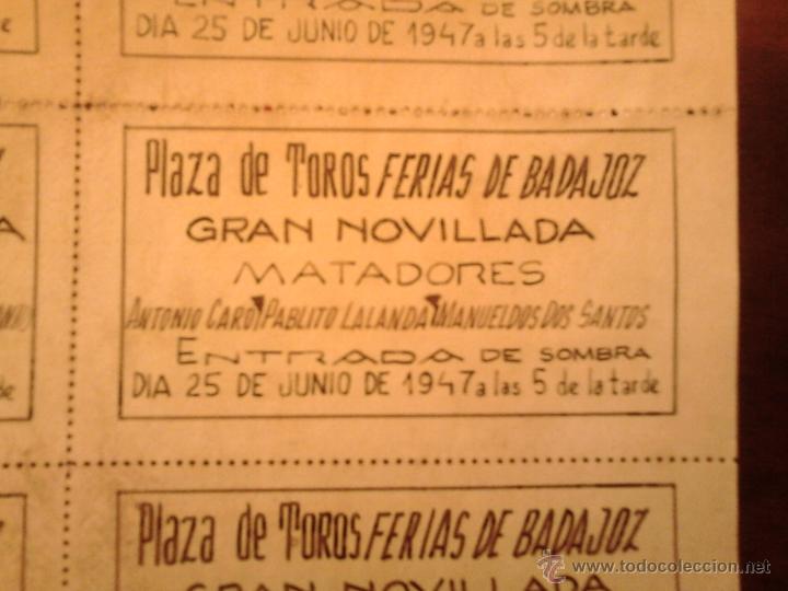 Carteles toros: Cartel de toros de Badajoz 1947 - Foto 3