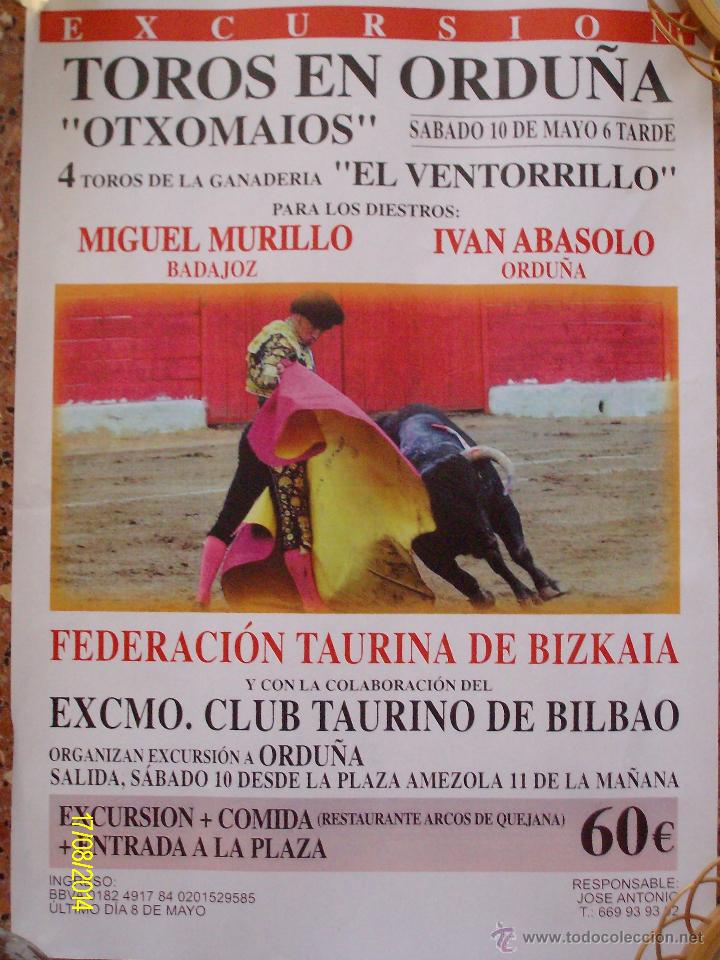 Carteles toros: CARTEL TOROS EN ORDU&Ntilde;A - Foto 1