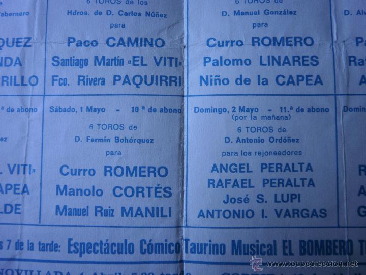 Carteles toros: Programa de mano 1976 - Foto 2