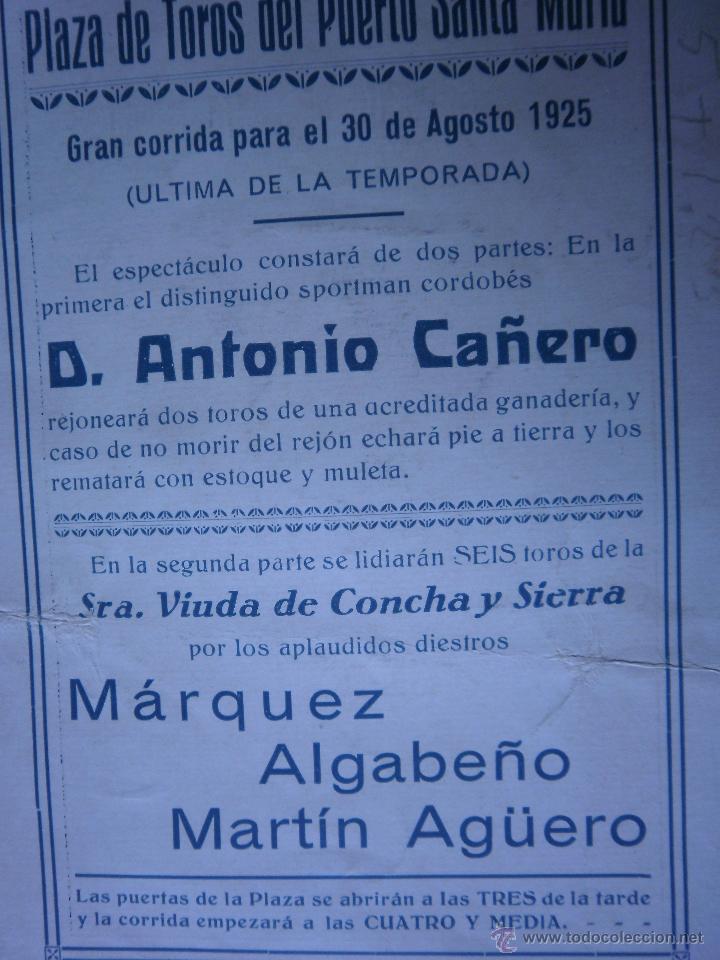 Carteles toros: programa de toros 1925 - Foto 2