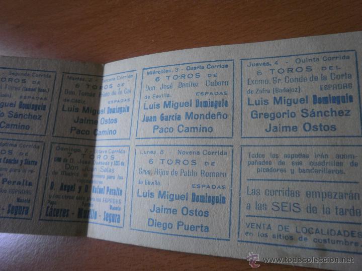 Carteles toros: Progama de mano 1960 - Foto 3