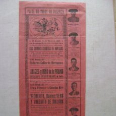 Carteles Toros: PLAZA DE TOROS DE VALENCIA.DOS GRANDES NOVILLADAS.LOS DIAS 14 Y 17 DE MAYO DE 1925.T-198. Lote 47337831