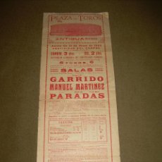 Carteles Toros: PLAZA DE TOROS DE BARCELONA - ANTIGUA BARCELONETA - CARTEL 1923 - GREGORIO GARRIDO Y OTROS. Lote 47506990