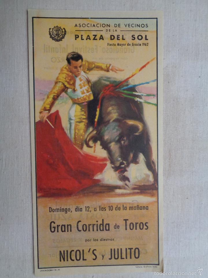 Carteles toros: PLAZA DEL SOL.T-211 - Foto 1