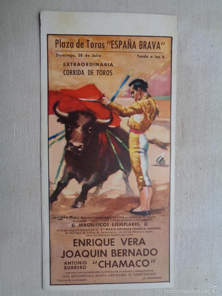 Carteles toros: PLAZA DE TOROS.ESPA&Ntilde;A BRAVA.T-215 - Foto 1