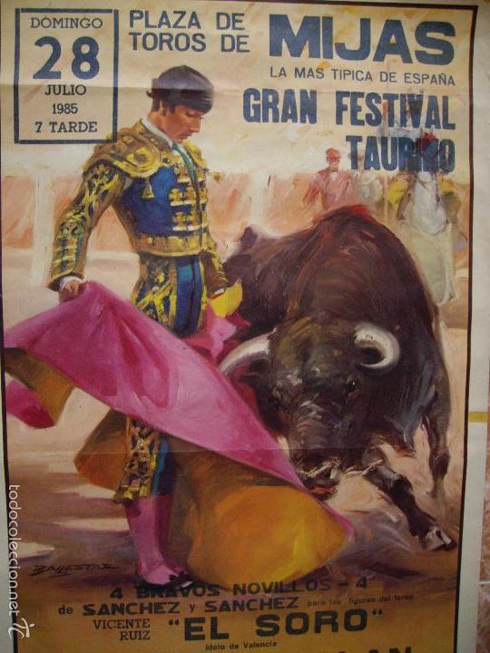 Carteles toros: PLAZA DE TOROS DE MIJAS 1985 - Foto 1