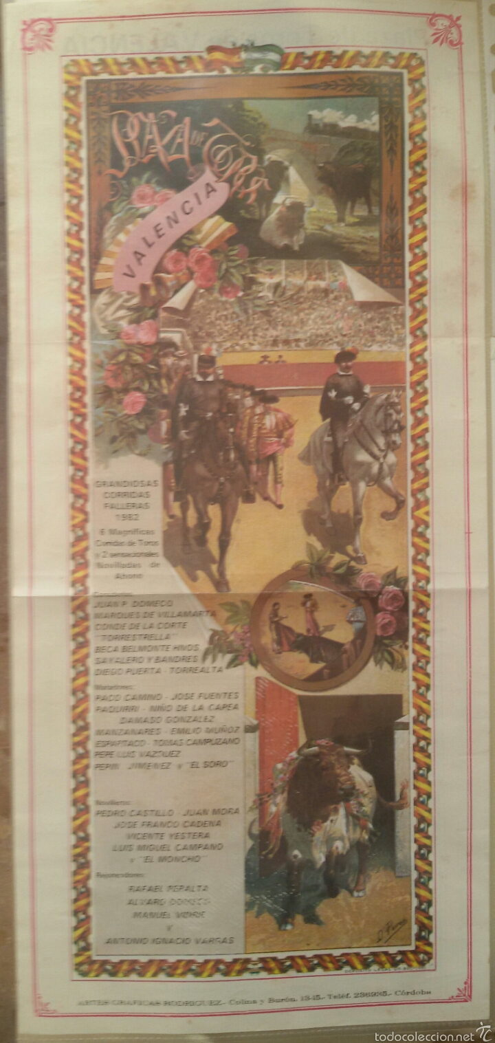 Carteles toros: Grandiosa Corrida Toros Valencia 1982. - Foto 2