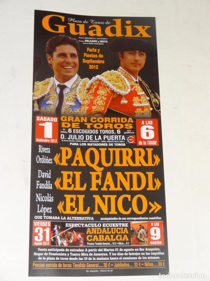 Carteles toros: CARTEL TOROS GUADIX - Foto 1
