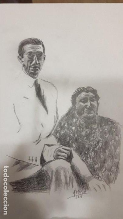 Carteles toros: Manolete y do&ntilde;a angustias - Foto 1