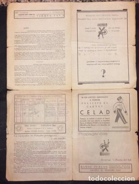 Carteles toros: PLAZA DE TOROS DE MADRID TEMPORADA 1944 PROGRAMA OFICIAL. - Foto 3