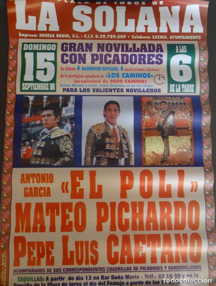 Carteles toros: CARTEL TOROS LA SOLANA 1996 - Foto 1