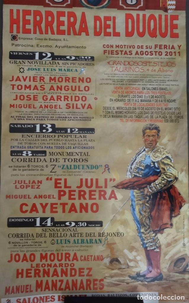 Carteles toros: CARTEL TOROS HERRERA DEL DUQUE 2011 - Foto 1