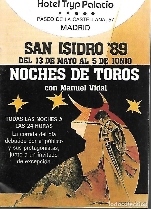Carteles toros: PROGRAMA DE TOROS DE MADRID SAN ISIDRO 89 - Foto 1