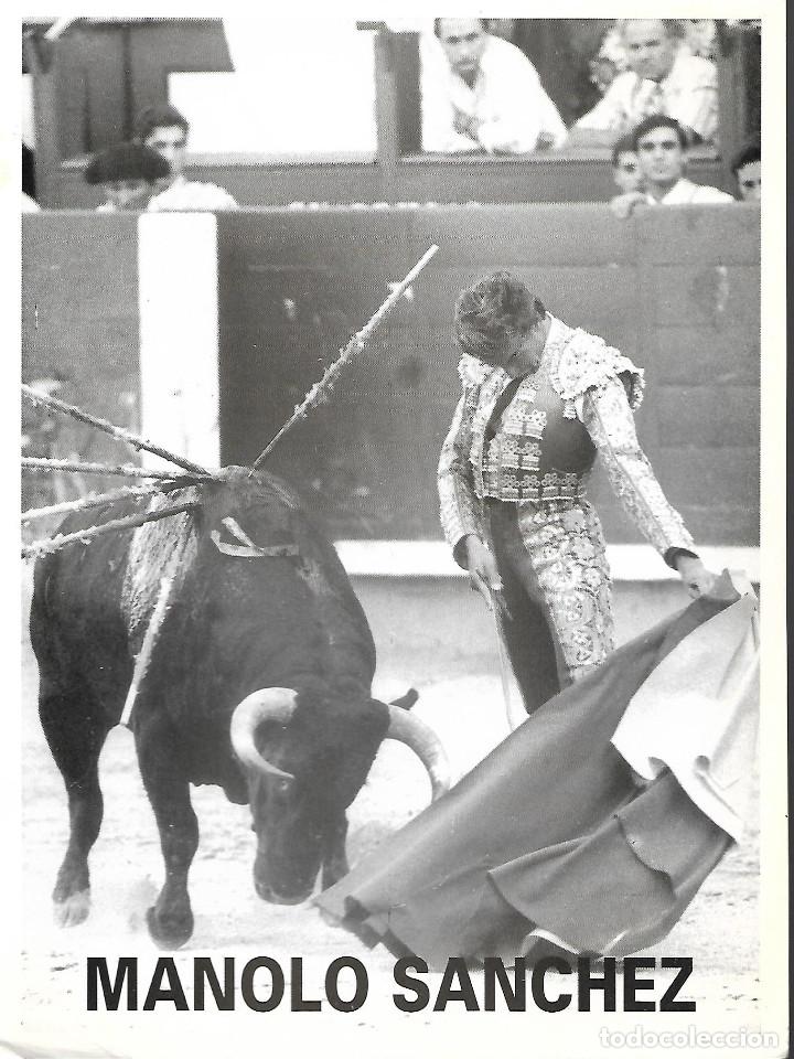Carteles toros: POSTAL DE TORERO DE MANOLO SANCHEZ - Foto 1