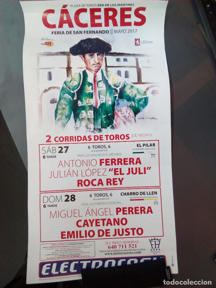 Carteles toros: Cartel Toros C&aacute;ceres 2017. Manolete. - Foto 1