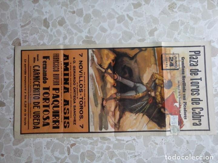 Carteles toros: cartel de toros de cabra a&ntilde;o 1965 - Foto 1