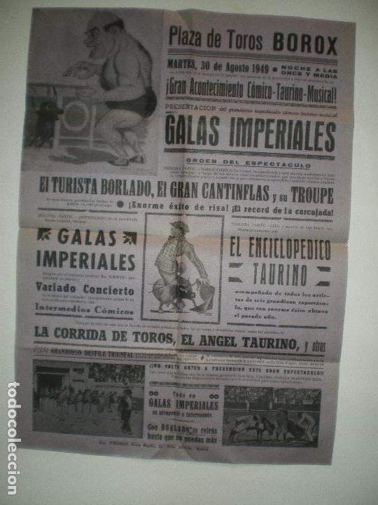 Carteles toros: PLAZA TOROS BOROX 1949 - Foto 4