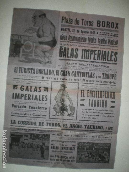 Carteles toros: PLAZA TOROS BOROX 1949 - Foto 5