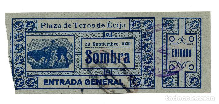 Carteles toros: ENTRADA DE TOROS &Eacute;CIJA 1929 - Foto 1