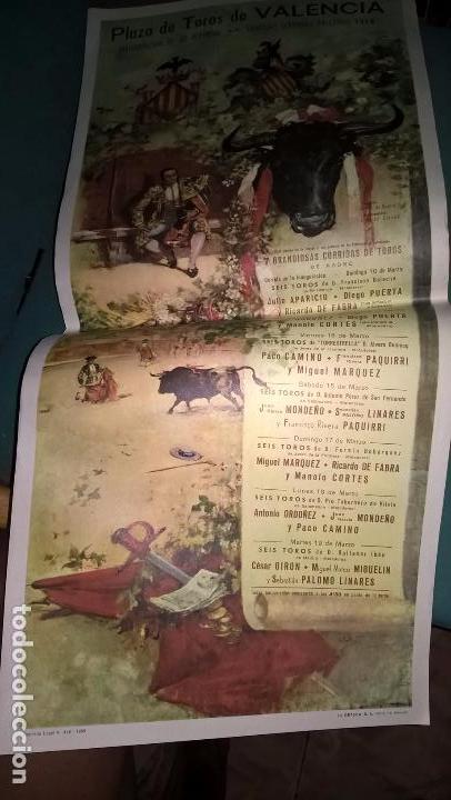 Carteles toros: Valencia. Cartel de toros de 1968. Fallas - Foto 1