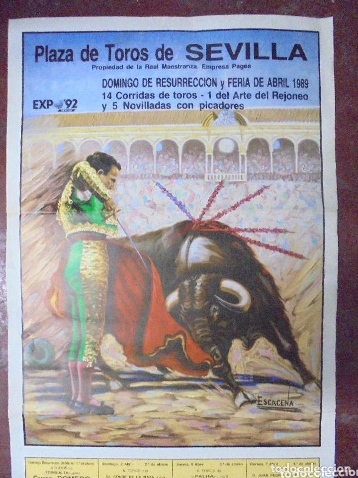 Carteles Toros: CARTEL TOROS SEVILLA 1989 - Foto 2 - 99841887