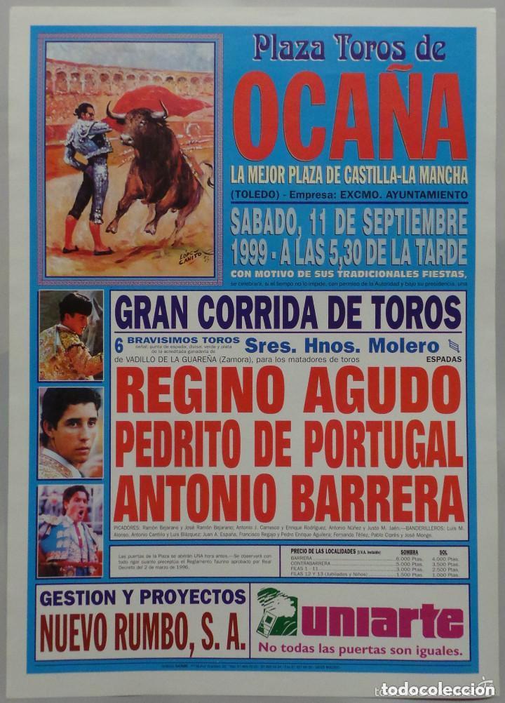 Carteles toros: CARTEL TOROS PLAZA DE OCA&Ntilde;A - 1999 - Foto 1