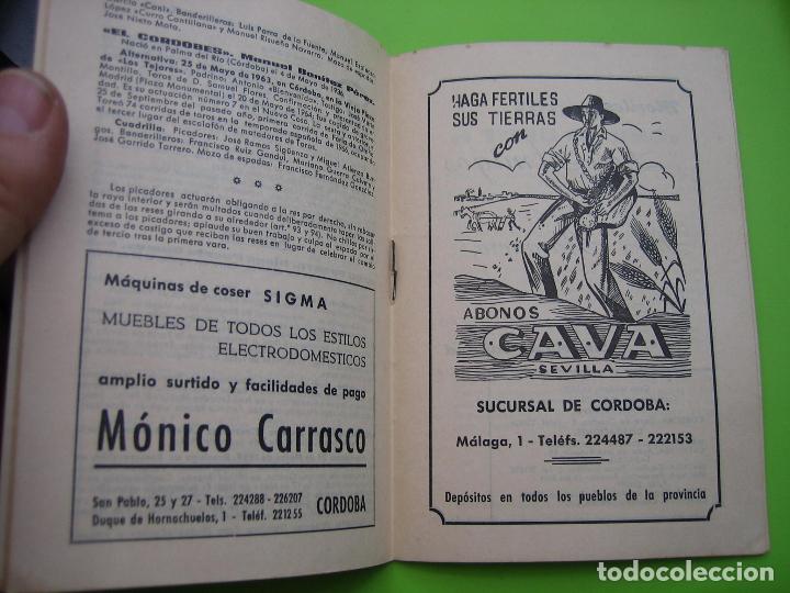 Carteles toros: Programa de toros c&iacute;rculo taurino de C&oacute;rdoba 1967 - Foto 2