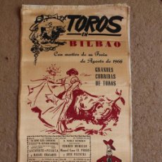 Carteles Toros: CARTEL DE TOROS DE BILBAO. AGOSTO DE 1966. ANTOÑETE, DIEGO PUERTA, RAFAEL CHACARTE. Lote 119457327