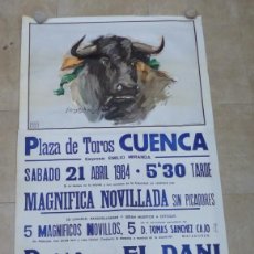 Carteles Toros: CARTEL GRANDE DE TOROS - CUENCA - AÑO 1984